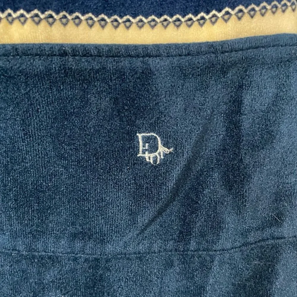 Vintage Christian Dior Velour Robe Skirt